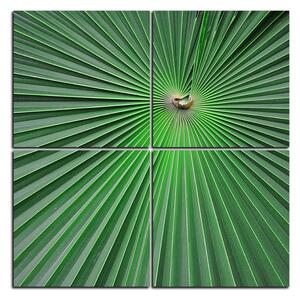 Slika na platnu - Tropsko lišće - kvadrat 3205E (60x60 cm)