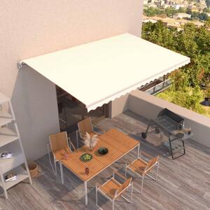 Tenda na ručno uvlačenje 500 x 300 cm krem - Krema / 500 x 300 cm