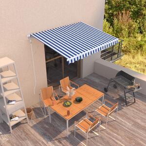 Tenda na automatsko uvlačenje 300 x 250 cm plavo-bijela - Plava / 300 x 250 cm
