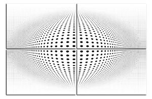 Slika na platnu - Apstraktna geometrijska sfera 1218D (90x60 cm)