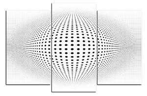 Slika na platnu - Apstraktna geometrijska sfera 1218C (90x60 cm)