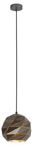 ITALUX PND-2424-1S-GR+GD - Luster na sajli PALERMO 1xE27/40W/230V pr. 23 cm
