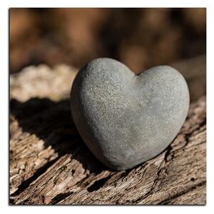 Slika na platnu - Kameno srce - kvadrat 3209A (50x50 cm)