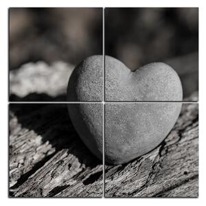 Slika na platnu - Kameno srce - kvadrat 3209QE (60x60 cm)