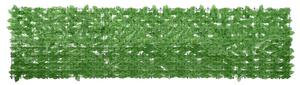 Balkonski zastor sa zelenim lišćem 300 x 75 cm - Zelena / 300 x 75 cm