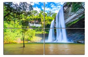 Slika na platnu - Huai Luang vodopad 1228E (90x60 cm)