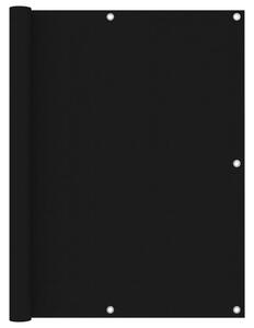 Balkonski zastor crni 120 x 600 cm od tkanine Oxford - Crna / 120 x 600 cm