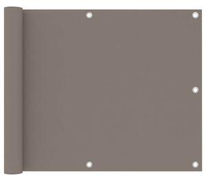 Balkonski zastor smeđe-sivi 75 x 600 cm od tkanine Oxford - Tupe / 75 x 600 cm