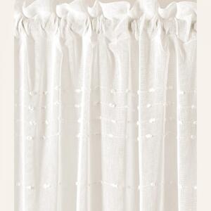 Moderna krem zavjesa Marisa s trakom za vješanje 300 x 250 cm