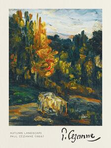 Reprodukcija Autumn Landscape - Paul Cézanne, (30 x 40 cm)