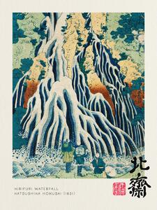 Reprodukcija umjetnosti Kirifuri Waterfall - Katsushika Hokusai, (30 x 40 cm)