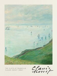 Reprodukcija umjetnosti The Cliffs at Pourville - Claude Monet, (30 x 40 cm)