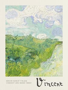 Reprodukcija Green Wheat Fields - Vincent van Gogh, (30 x 40 cm)