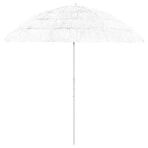 Suncobran za plažu Hawaii bijeli 240 cm - Bijela / 240 cm