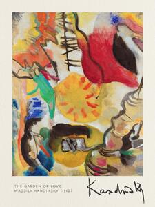 Reprodukcija umjetnosti The Garden of Love - Wassily Kandinsky, (30 x 40 cm)