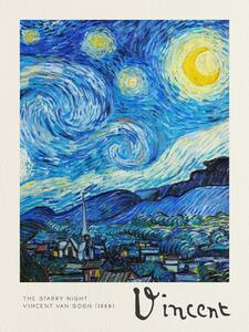 Reprodukcija umjetnosti The Starry Night - Vincent van Gogh, (30 x 40 cm)