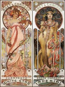 Reprodukcija umjetnosti Moet & Chandon (Vintage Art Nouveau) - Alfons Mucha, (30 x 40 cm)