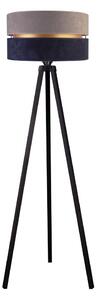 Duolla - Podna lampa DUO 1xE27/60W/230V pr. 44 cm siva/plava/wenge