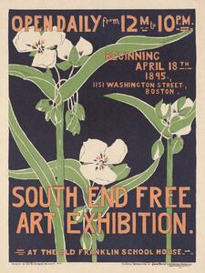 Reprodukcija South End Art Exhibition (Floral Vintage), (30 x 40 cm)