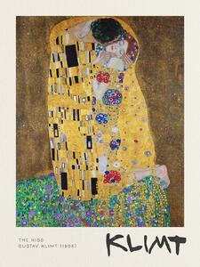 Reprodukcija umjetnosti The Kiss - Gustav Klimt, (30 x 40 cm)