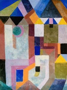Reprodukcija umjetnosti Colourful Architecture - Paul Klee, (30 x 40 cm)