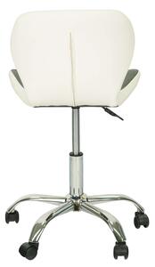 Sivo-bijela uredska stolica NERO od eko kože