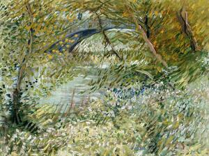 Reprodukcija umjetnosti River Bank in Springtime - Vincent van Gogh, (40 x 30 cm)