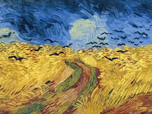 Reprodukcija umjetnosti Wheatfield with Crows - Vincent van Gogh, (40 x 30 cm)