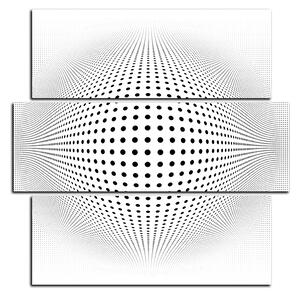 Slika na platnu - Apstraktna geometrijska sfera - kvadrat 3218D (75x75 cm)