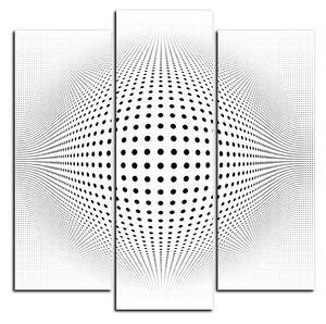 Slika na platnu - Apstraktna geometrijska sfera - kvadrat 3218C (75x75 cm)