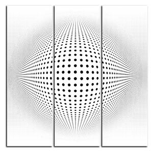 Slika na platnu - Apstraktna geometrijska sfera - kvadrat 3218B (75x75 cm)