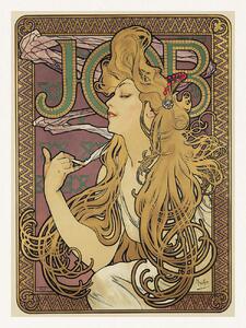 Reprodukcija umjetnosti Job, Cigarette Paper Advert (Vintage Art Nouveau) - Alfons / Alphonse Mucha, (30 x 40 cm)