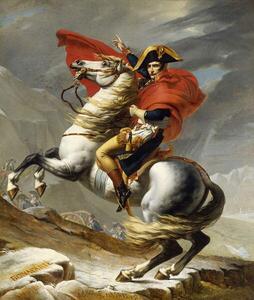 David, Jacques Louis - Reprodukcija Napoleon Crossing the Alps on 20th May 1800, (35 x 40 cm)