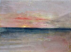 Turner, Joseph Mallord William - Reprodukcija umjetnosti Sunset, (40 x 30 cm)