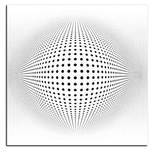 Slika na platnu - Apstraktna geometrijska sfera - kvadrat 3218A (50x50 cm)