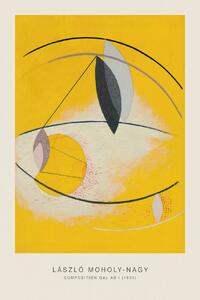 Reprodukcija umjetnosti Composition Gal Ab I (Original Bauhaus in Yellow, 1930) - Laszlo / László Maholy-Nagy, (26.7 x 40 cm)
