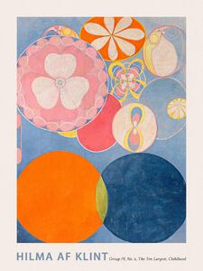 Reprodukcija umjetnosti The Very First Abstract Collection, The 10 Largest (No.2 in Blue) - Hilma af Klint, (30 x 40 cm)