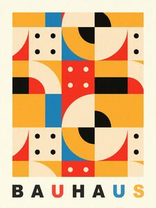 Reprodukcija umjetnosti Original Bauhaus (No.3) in Red & Yellow, (30 x 40 cm)
