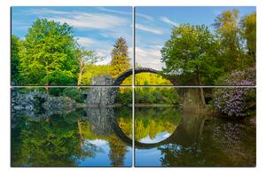 Slika na platnu - Most u parku u Kromlau 1246E (90x60 cm)