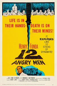 Reprodukcija umjetnosti 12 Angry Men (Vintage Cinema / Retro Movie Theatre Poster / Iconic Film Advert), (26.7 x 40 cm)