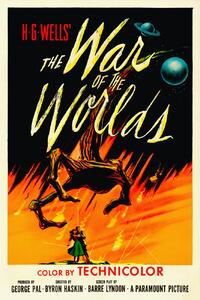 Reprodukcija umjetnosti The War of the Worlds, H.G. Wells (Vintage Cinema / Retro Movie Theatre Poster / Iconic Film Advert), (26.7 x 40 cm)