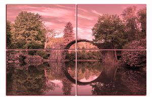 Slika na platnu - Most u parku u Kromlau 1246VE (90x60 cm)