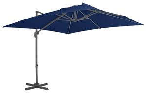 Konzolni vrtni suncobran s aluminijskim stupom 3 x 3 m azurni - Plava / 300 x 300 cm