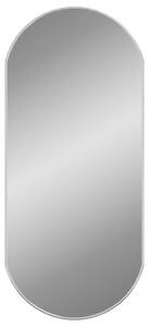 VidaXL Zidno ogledalo srebrno 90x40 cm ovalno