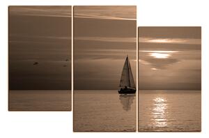 Slika na platnu - Brod u zalasku sunca 1247FD (90x60 cm)