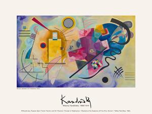 Reprodukcija umjetnosti Yellow, Red, Blue (Vintage Abstract) - Wassily Kandinsky, (40 x 30 cm)