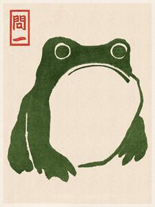 Reprodukcija umjetnosti Japanese Grumpy Toad (Frog Print 1) - Matsumoto Hoji, (30 x 40 cm)