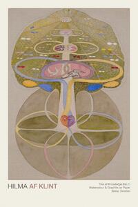 Reprodukcija umjetnosti Tree of Knowledge Series (No.1 out of 8) - Hilma af Klint, (26.7 x 40 cm)