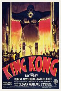 Reprodukcija umjetnosti King Kong / Fay Wray (Retro Movie), (26.7 x 40 cm)
