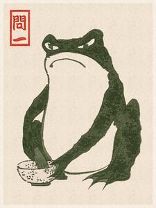Reprodukcija umjetnosti Japanese Grumpy Toad (Frog Print 3) - Matsumoto Hoji, (30 x 40 cm)
